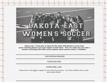 Tablet Screenshot of lakotaeastsoccer.com